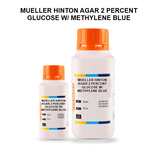 Mueller Hinton Agar 2 Percent Glucose W/ Methylene Blue